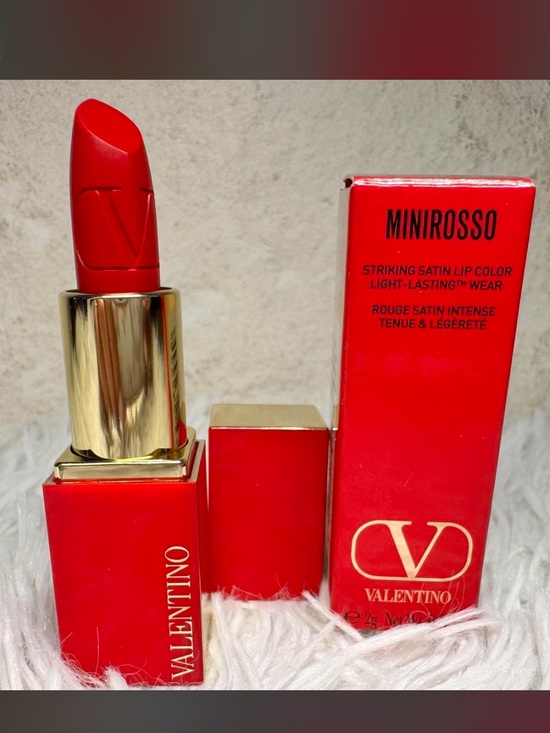 Valentino Other - Valentino Minirosso Satin Lipstick — Red Red